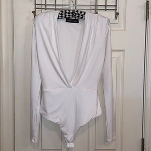 Naked wardrobe | White bodysuit | Size Medium